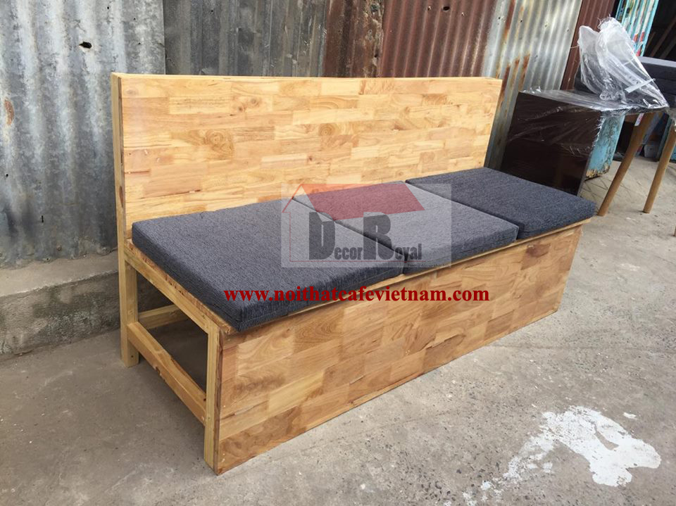 Ghế sofa bục gỗ tự nhiên