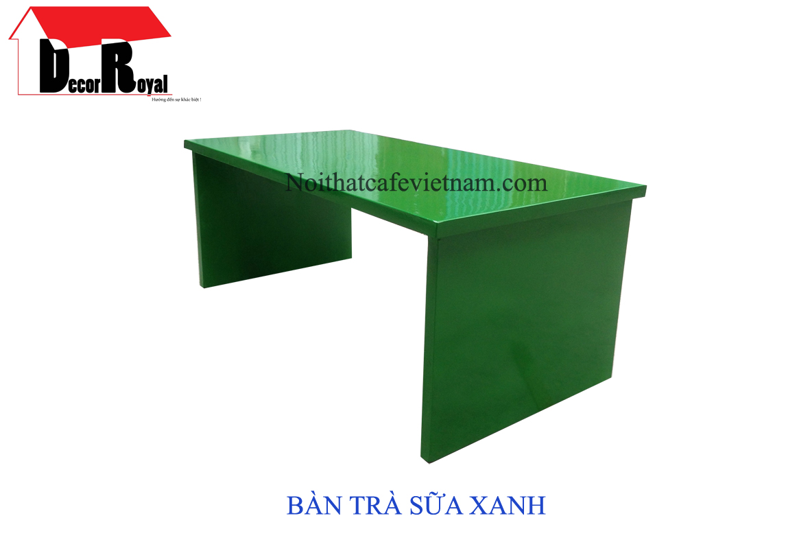 BÀN TRÀ SỮA MÀU XANH